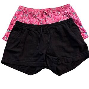Old Navy black cargo shorts & Lauren James tulip swim shorts size XL bundle of 2
